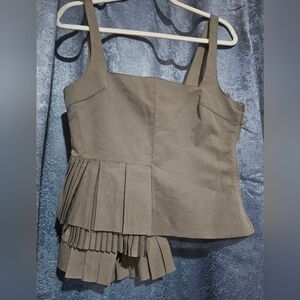Zara medium olive tank top